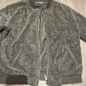 Brandy Melville Teddy Bomber Jacket